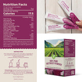 eHerbal PURE NATURE sobre abierto con polvo listo para mezclar