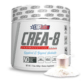 EHP Labs CREA-8 frontal del envase mostrando 100 servicios y beneficio de pureza