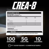 EHP Labs CREA-8 tarro abierto destacando la presentación y fácil acceso