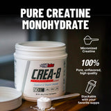 EHP Labs CREA-8 textura del polvo micronizado para mejor disolución