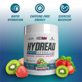 Vaso con bebida Hydreau EHP Labs refrescante listo para beber tras entrenamiento