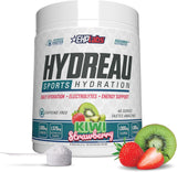EHP Labs Hydreau envase frontal mostrando sabor kiwi fresa y beneficio hidratación rápida