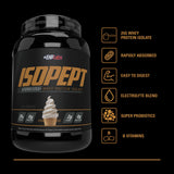 EHP Labs IsoPept batido en vaso listo para recuperar músculos