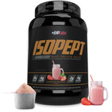 EHP Labs IsoPept frente del envase mostrando marca y beneficios