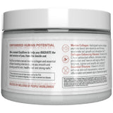 EHP Labs ambiente lifestyle con OxyGlow junto a bebida saludable