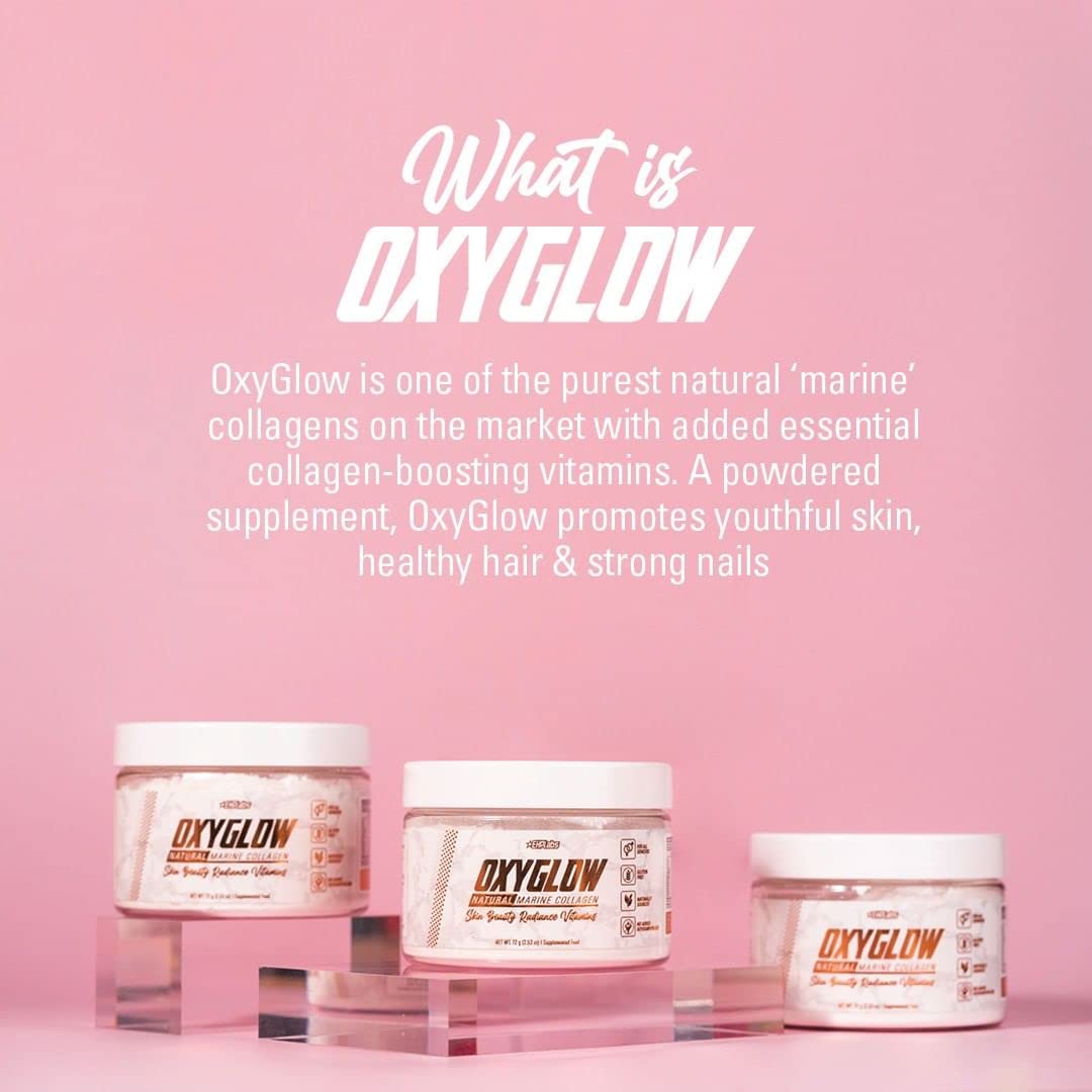 EHP Labs textura del polvo de OxyGlow para mezcla sin grumos