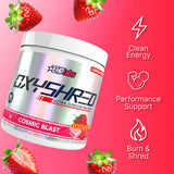 EHP Labs OxyShred batido en vaso listo para consumir con energía sostenida