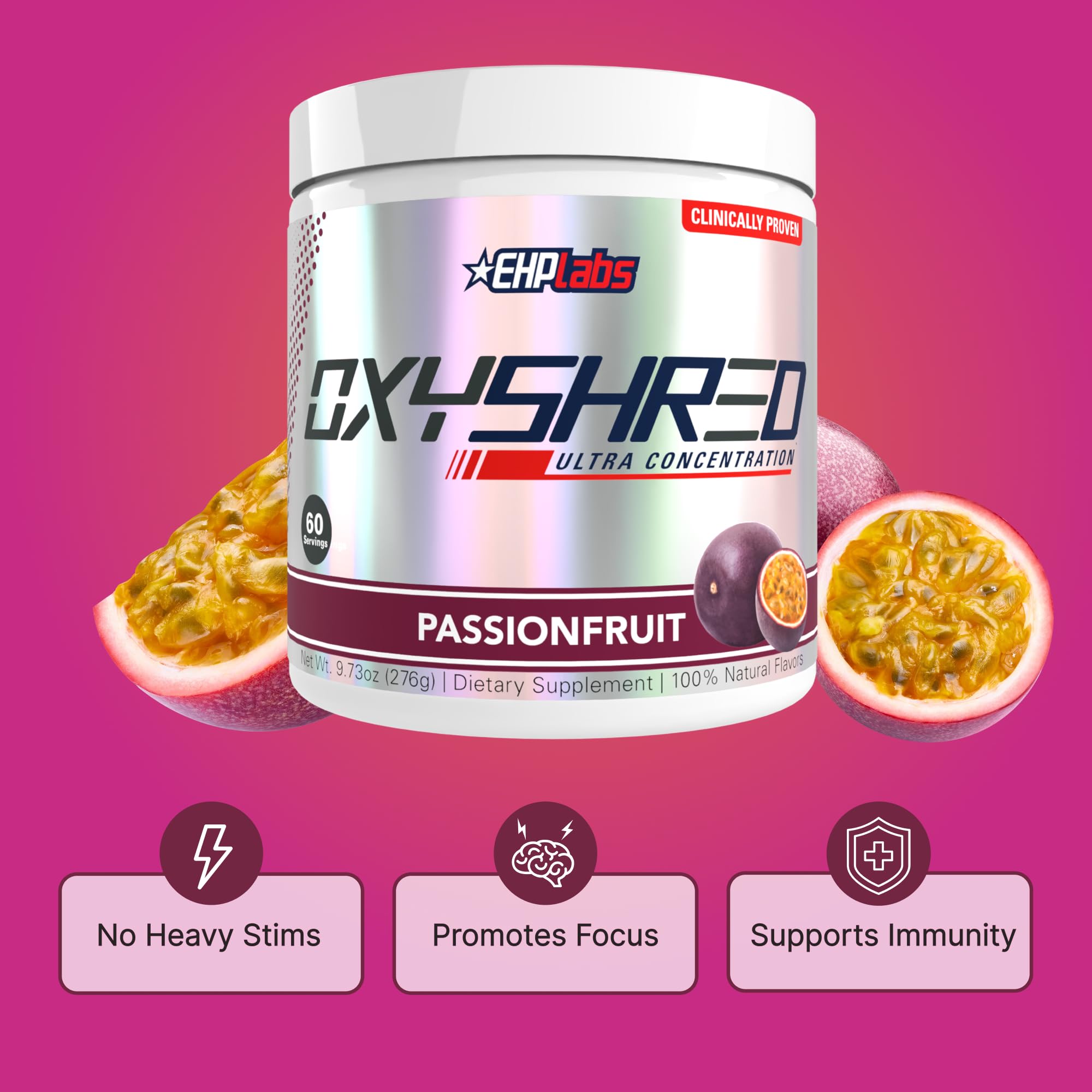 EHP Labs OxyShred bebida preparada en vaso para energia antes del entrenamiento