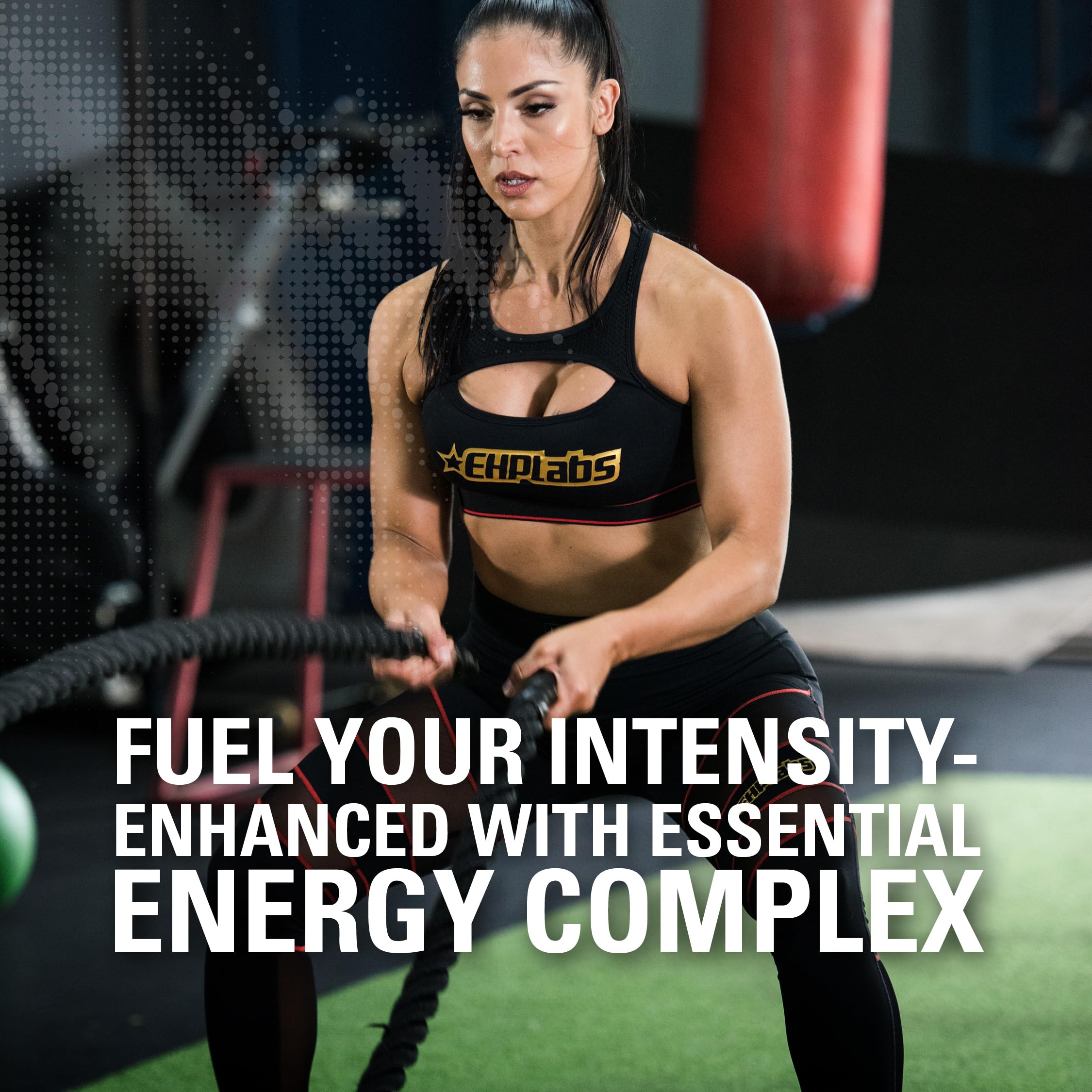 Etiqueta EHP Labs OxyShred con lista de ingredientes que aporta transparencia y confianza