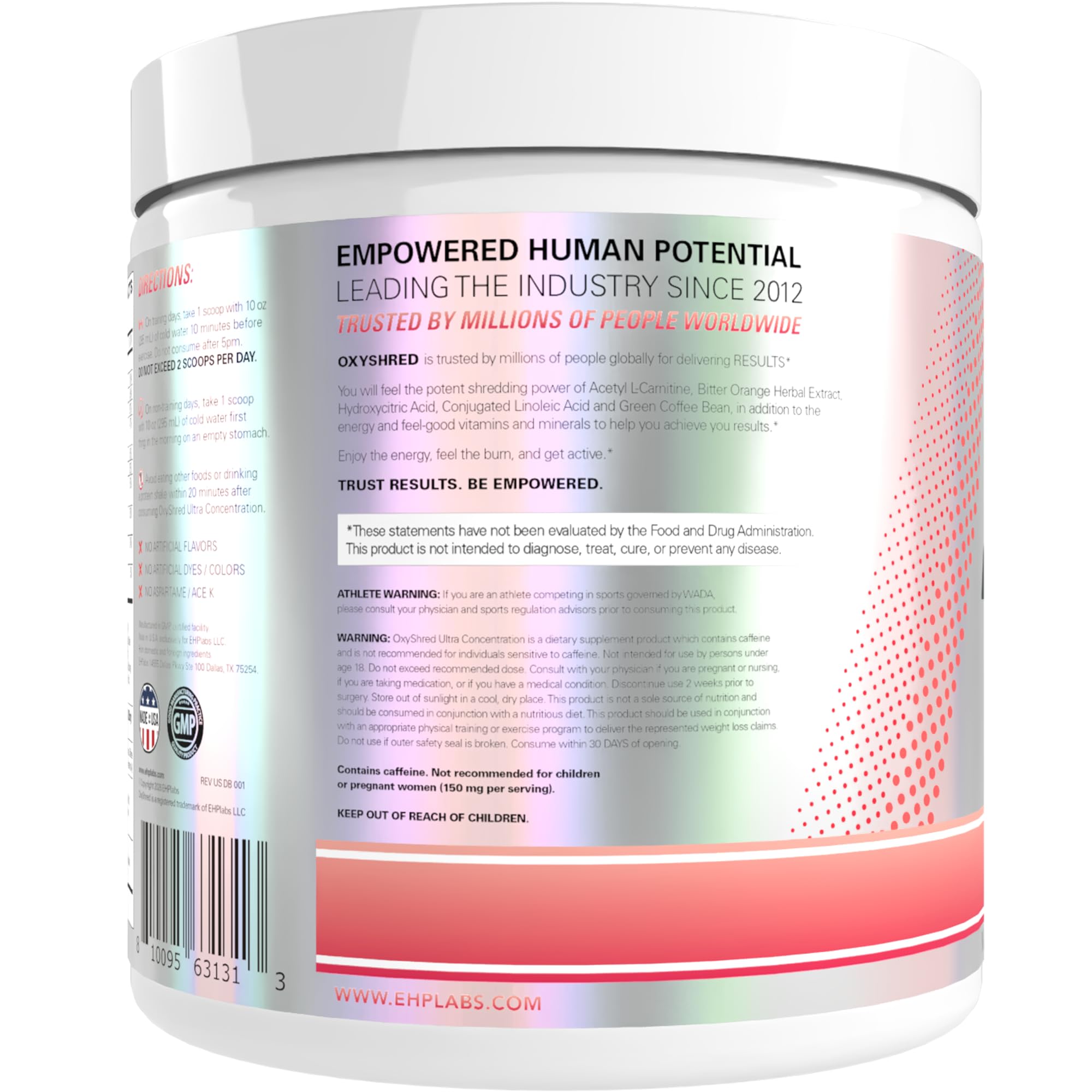 EHP Labs OxyShred en entorno cotidiano para un estilo de vida activo