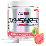 EHP Labs OxyShred frente del envase mostrando diseño y dosis clara