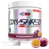 EHP Labs OxyShred frontal del envase mostrando presentacion clara y profesional