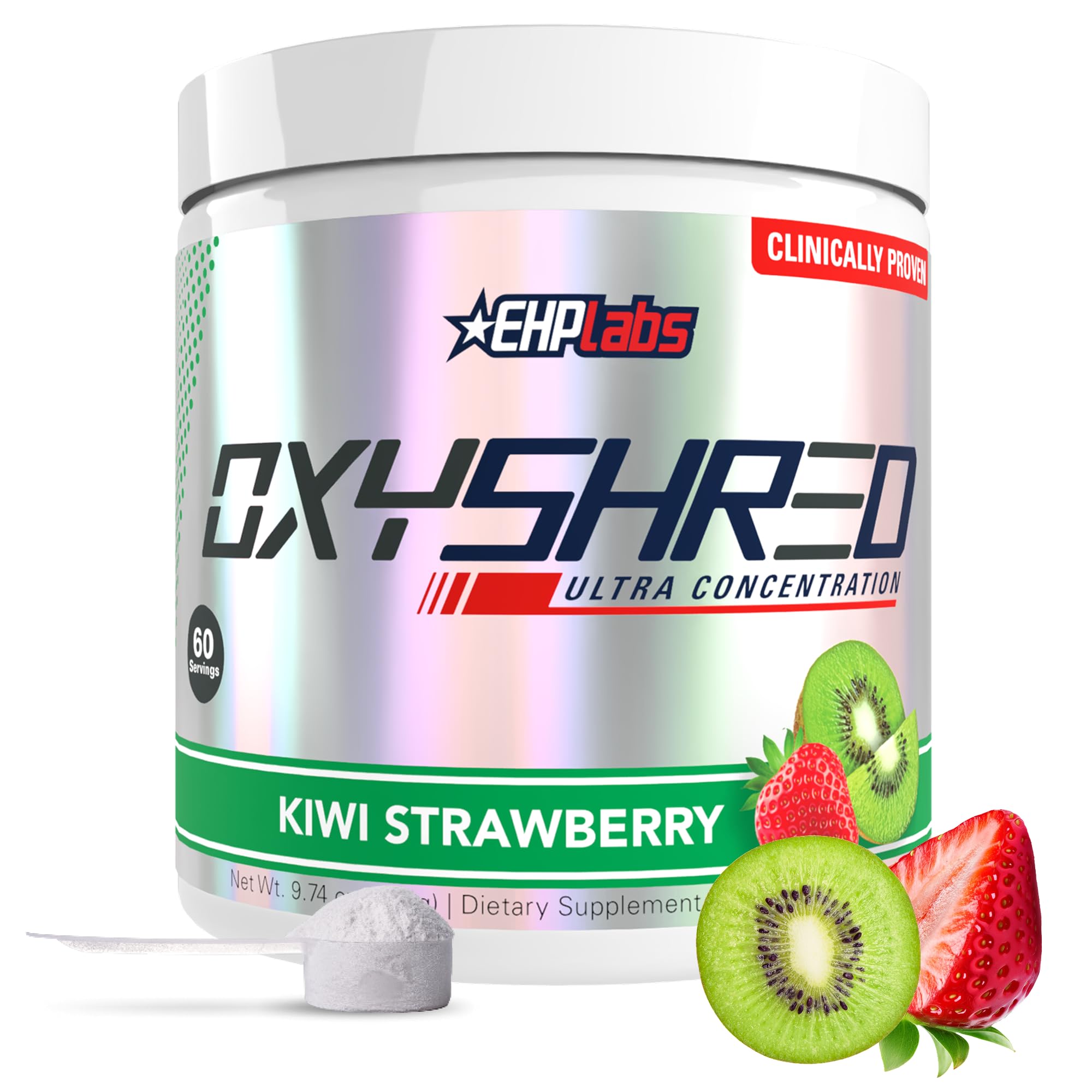 EHP Labs frasco frontal mostrando diseño y 60 servicios para confianza
