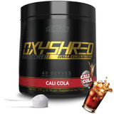 EHP Labs OxyShred frontal del envase mostrando 40 servicios y beneficio energético