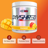 EHP Labs OxyShred primer plano de ingredientes clave para rendimiento