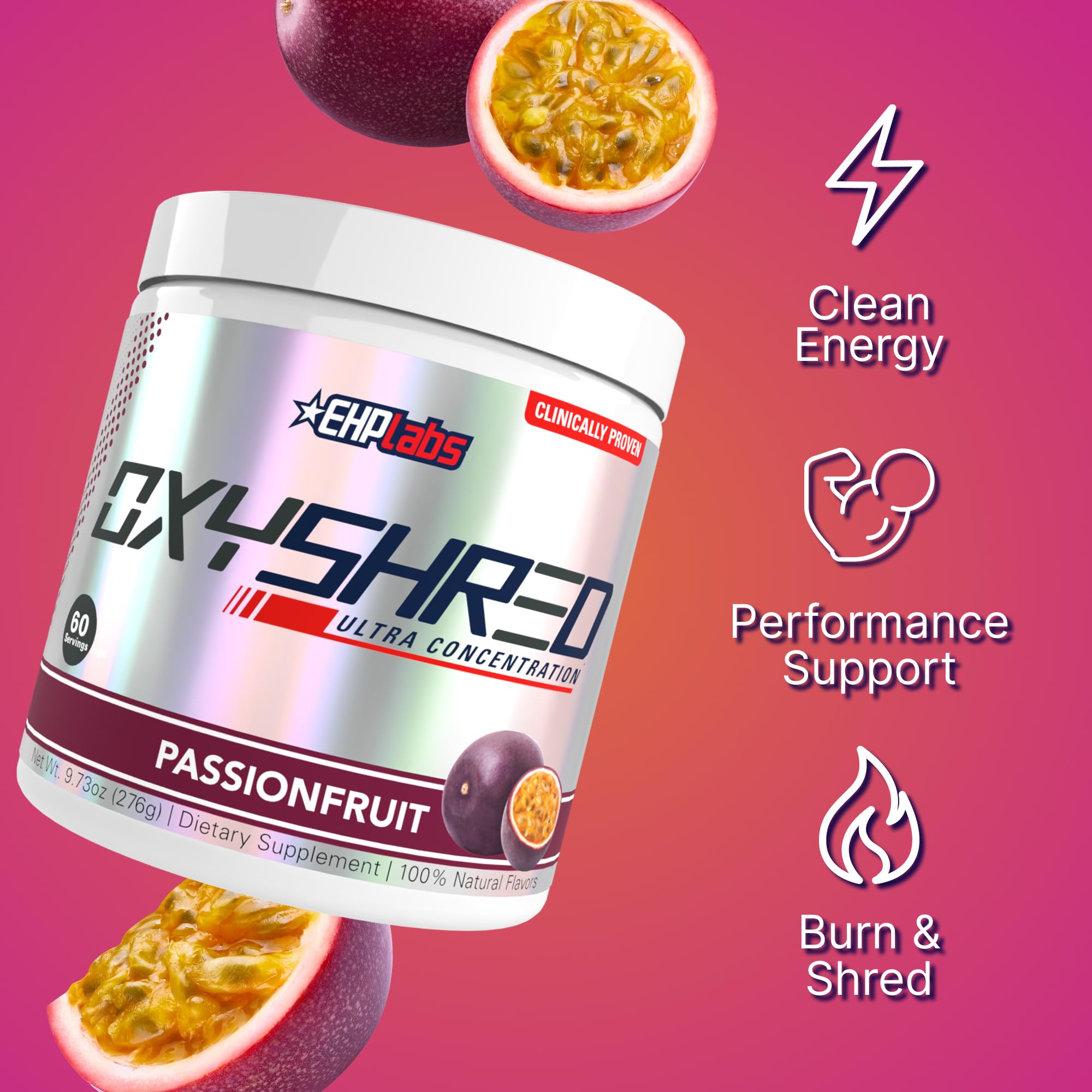 EHP Labs OxyShred cuchara medidora con porcion para control de dosis segura