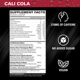 Polvo Cali Cola textura fina de EHP Labs que facilita mezcla rápida y buen sabor