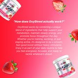 EHP Labs OxyShred uso antes de entrenar para mayor enfoque y rendimiento