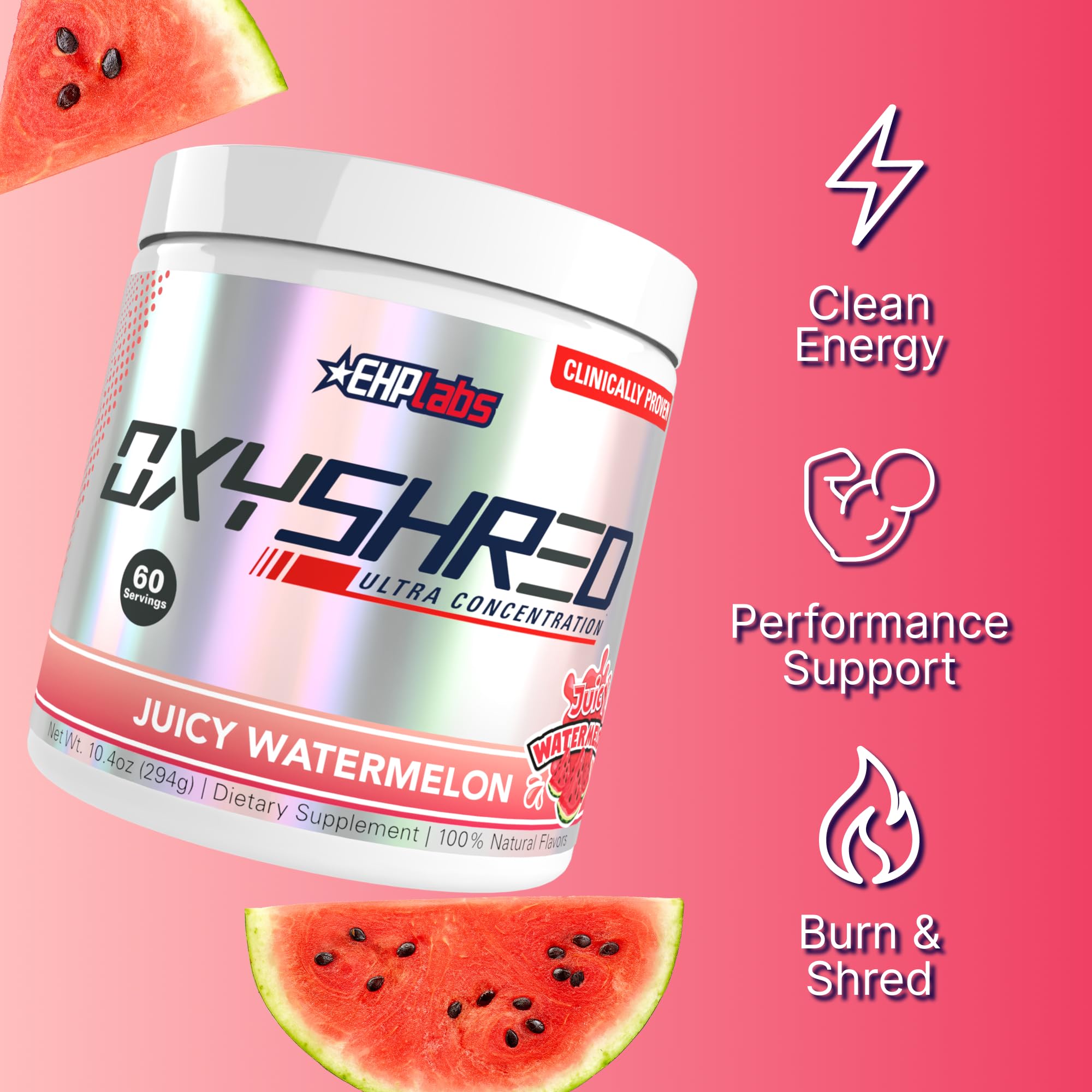 EHP Labs OxyShred bebida mezclada lista para entrenar con energía sostenida