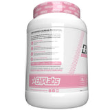 EHP Labs OxyWhey en ambiente fitness junto a pesas para mostrar apoyo a entrenamiento