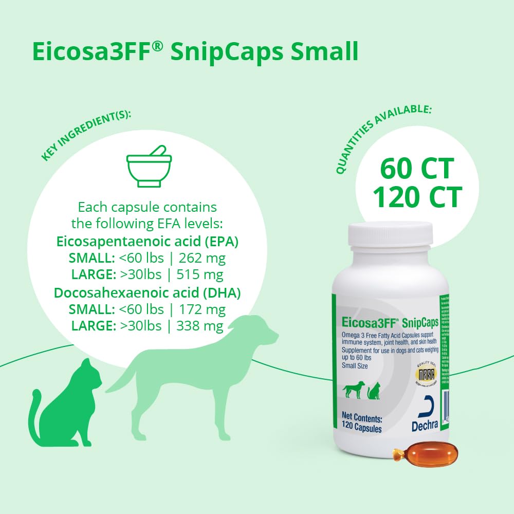 Eicosa3FF cápsula abierta vertiendo aceite, facilita mezclar en comida