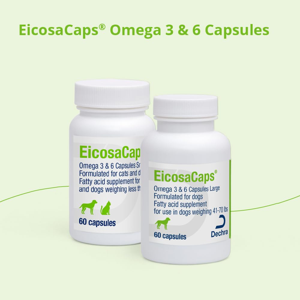 EicosaCaps comparación de tamaño para dosificación clara y práctica