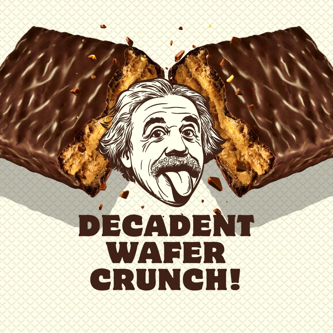 Einstein Energy primer plano del wafer crujiente que aporta ligereza