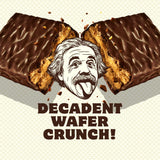 Einstein Energy primer plano del wafer crujiente que aporta ligereza