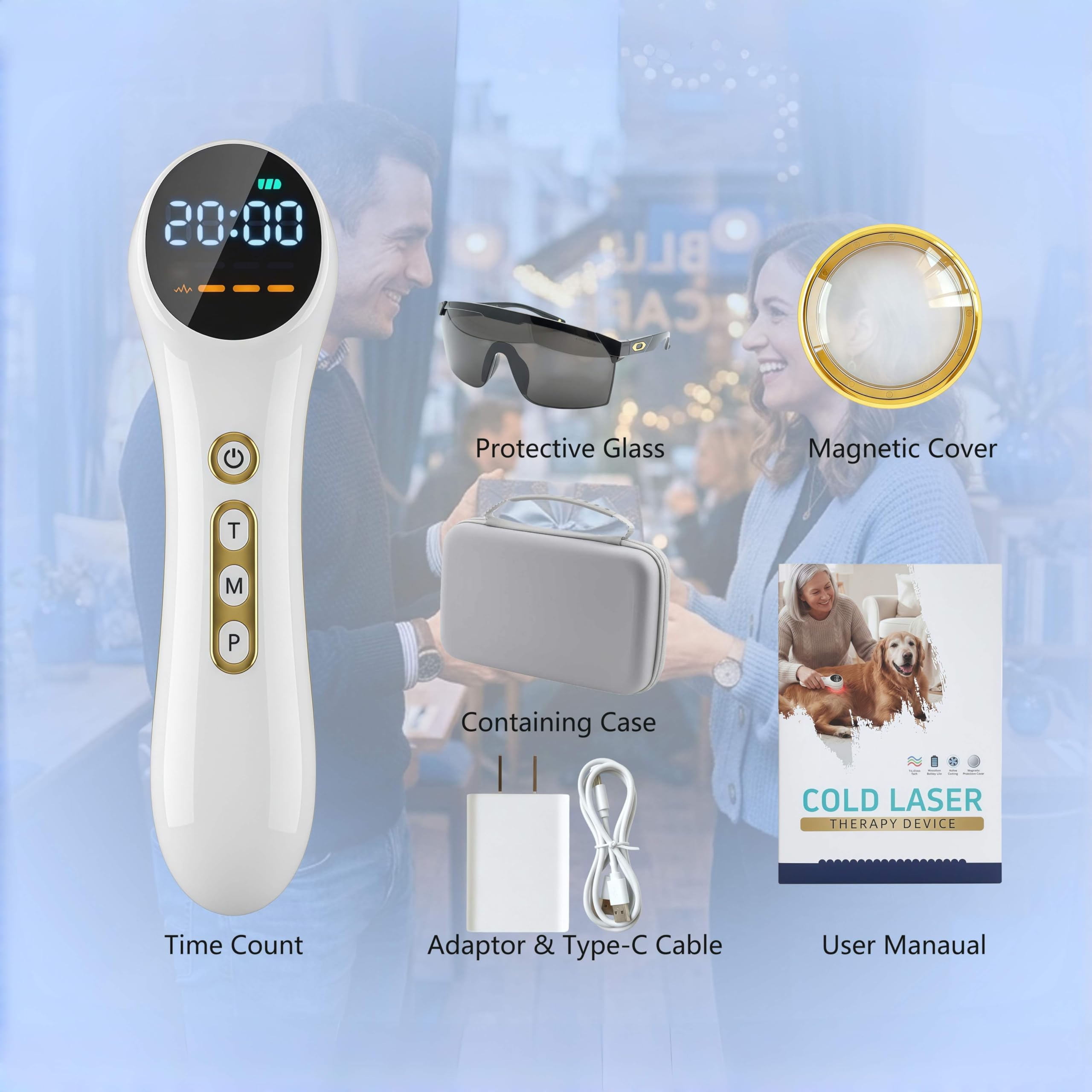 EIXIO accesorios del kit incluidos como cable, manual y cubierta magnética
