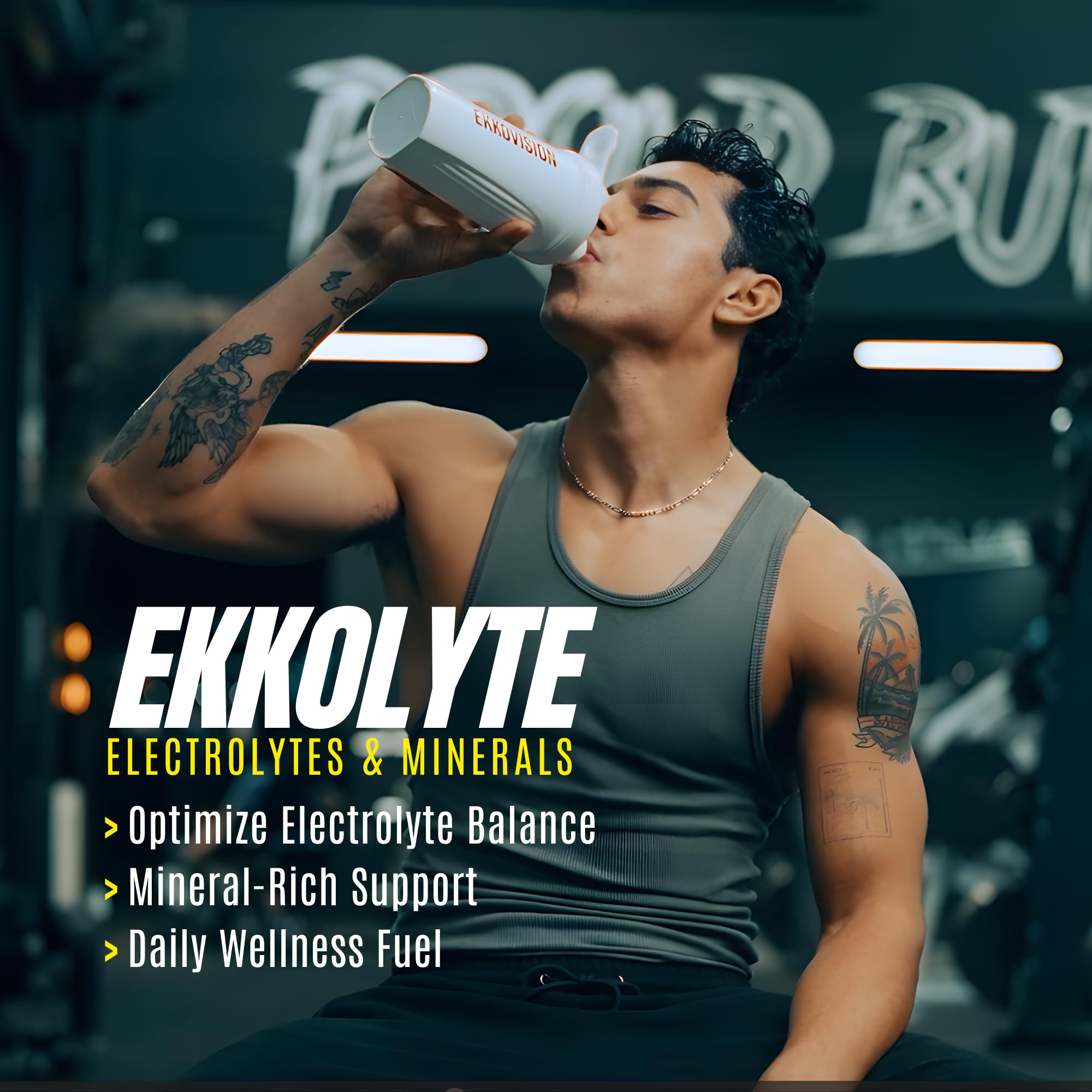 Ekkovision envase junto a mano para comparar tamaño y cantidad de servicios