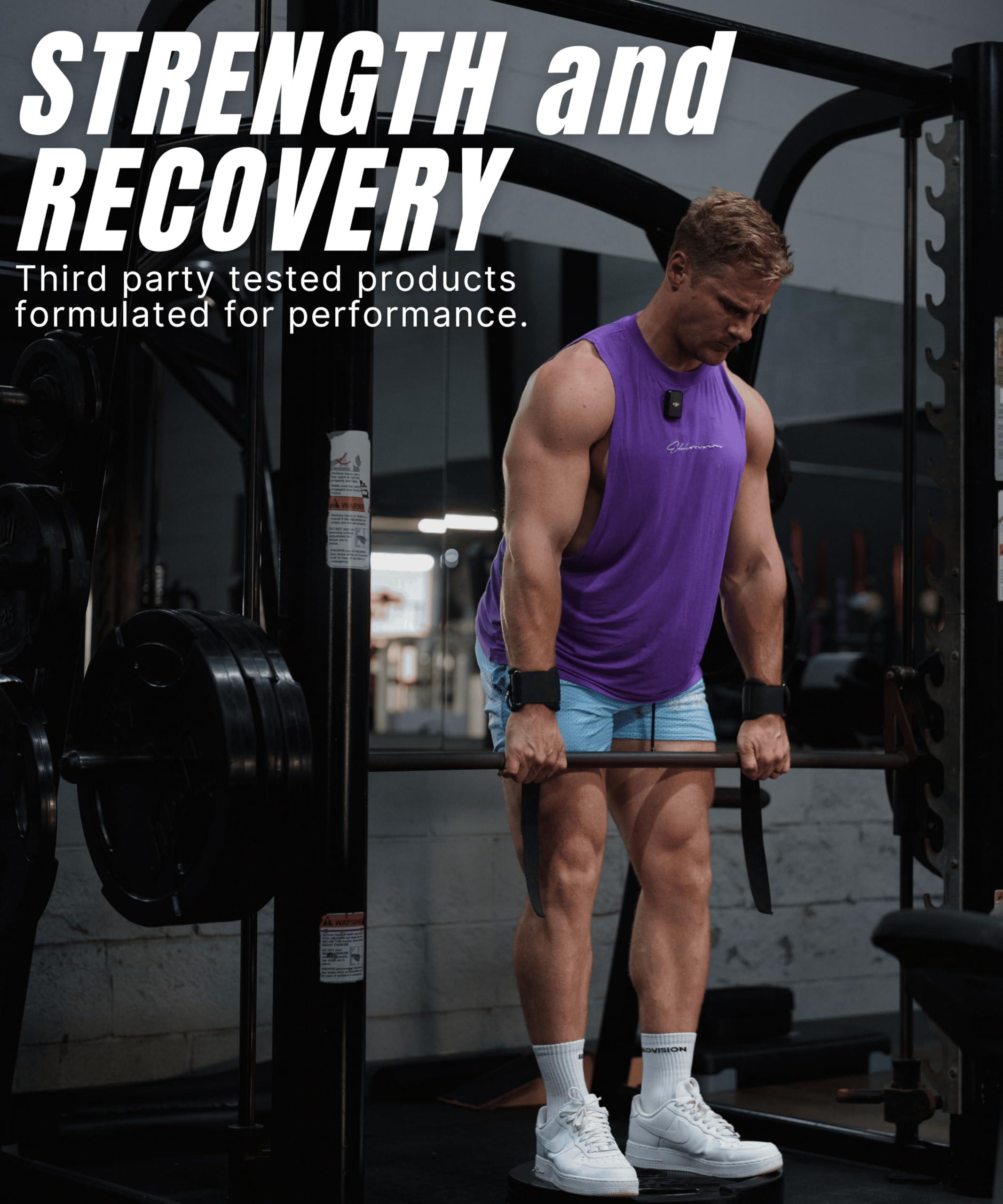 Ekkovision producto en bolso de gimnasio, conveniencia para entrenar