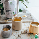 Elanen Naturals cuenco con 113 g de raíz de regaliz, comparación de tamaño práctica