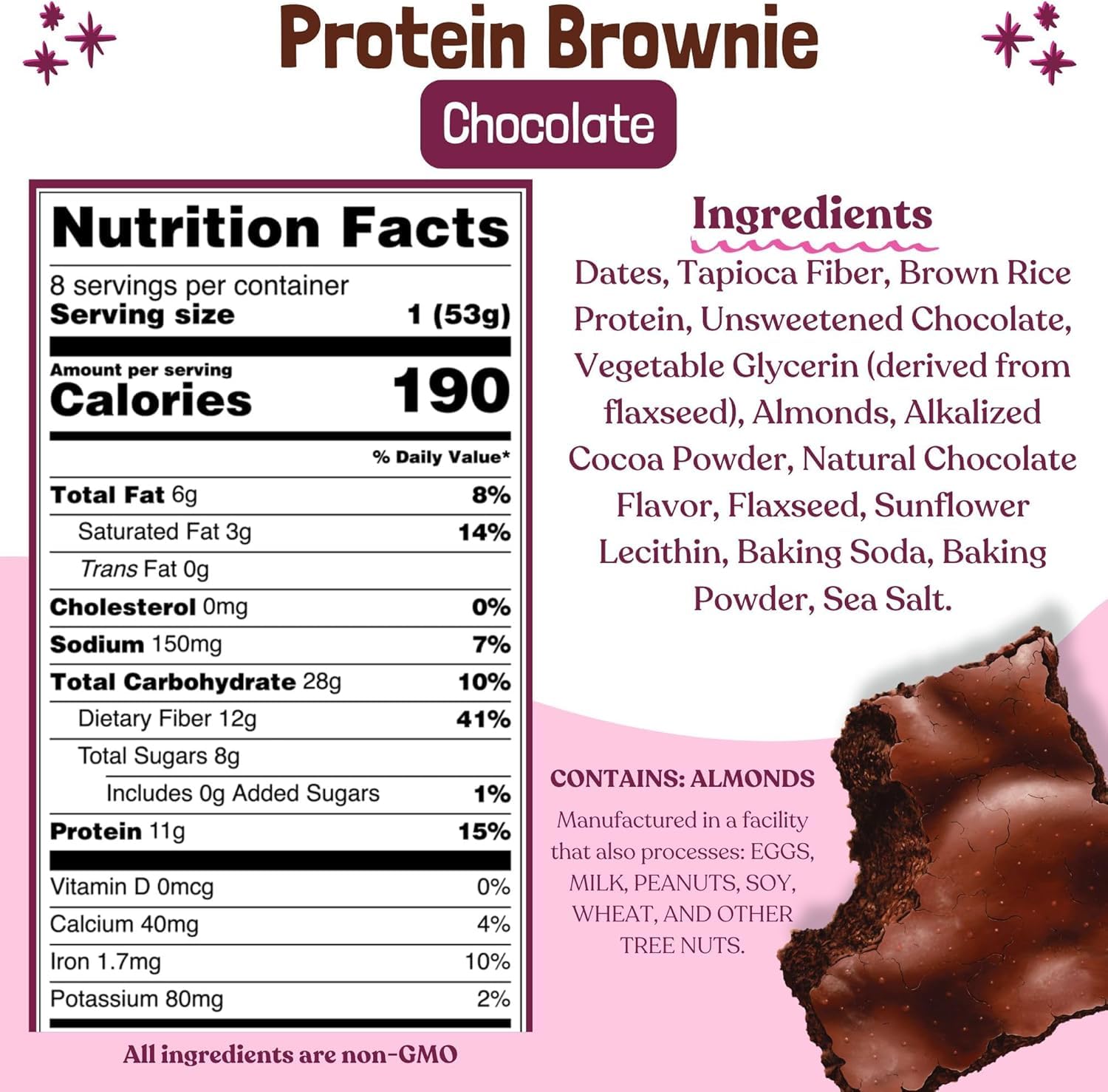 Elavi textura fudgy del brownie cercano que resalta cacao real