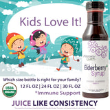 Elderberry Queen sello USDA Organic en la etiqueta que aporta garantía
