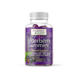 Elderberry Queen frasco delantero mostrando el envase y beneficios claros