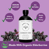 Elderlane etiqueta con lista de ingredientes y certificaciones para confianza