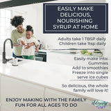 Elderwise Organics etiqueta con instrucciones claras para preparar fácilmente