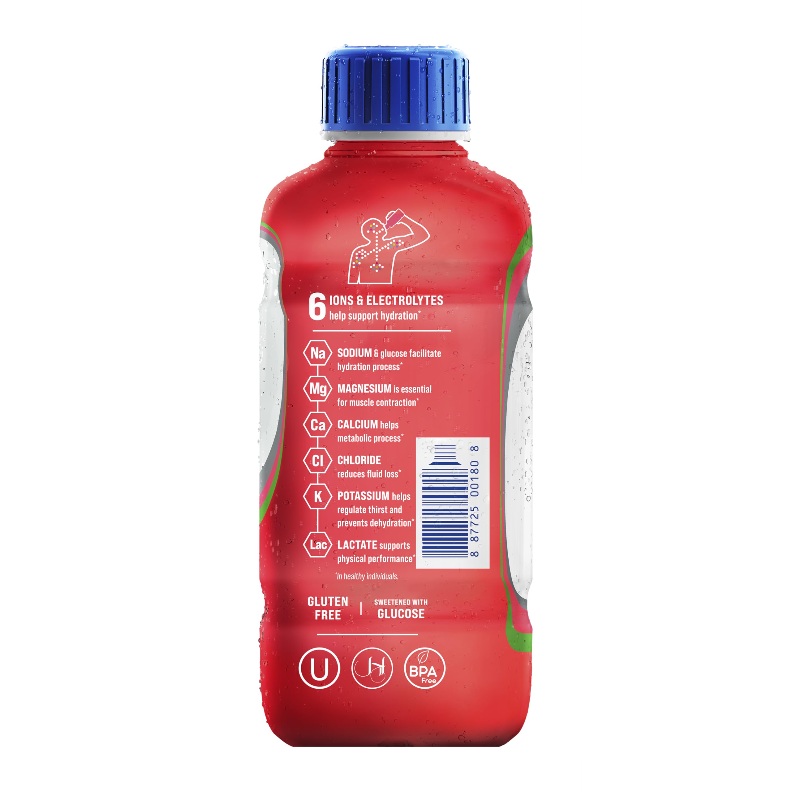 Electrolit etiqueta con lista de electrolitos e información nutricional clara