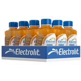 Electrolit botella naranja frontal con etiqueta visible, beneficio hidratación rápida