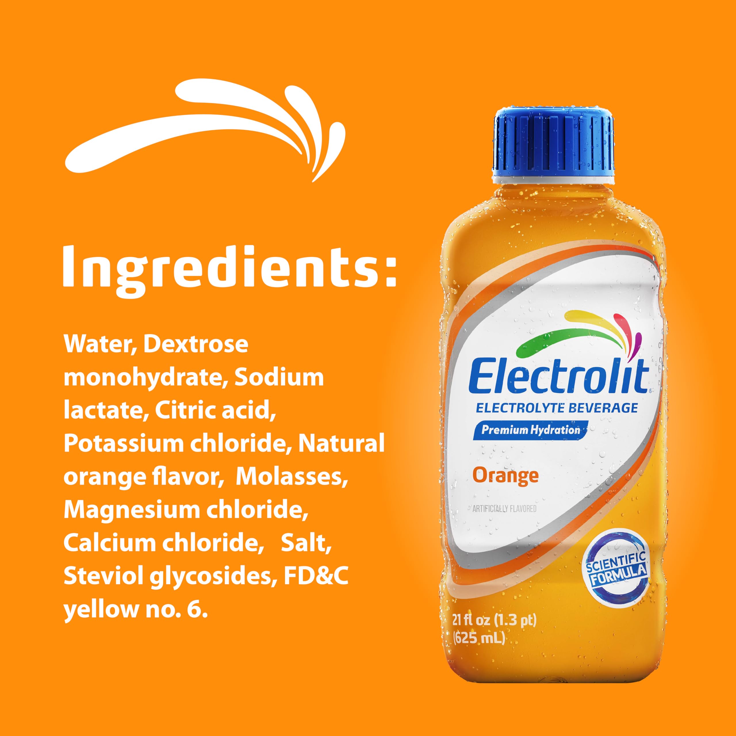 Pack de 12 botellas Electrolit Naranja dispuesto en mesa, beneficio suministro para eventos