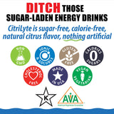 Elete CitriLyte etiqueta con información nutricional y lista de electrolitos