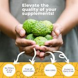 Eleva Nutrition primer plano de textura rica en polifenoles para beneficios antioxidantes