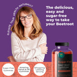 Eleva Nutrition gomita cercana con textura y sabor berry apetecible