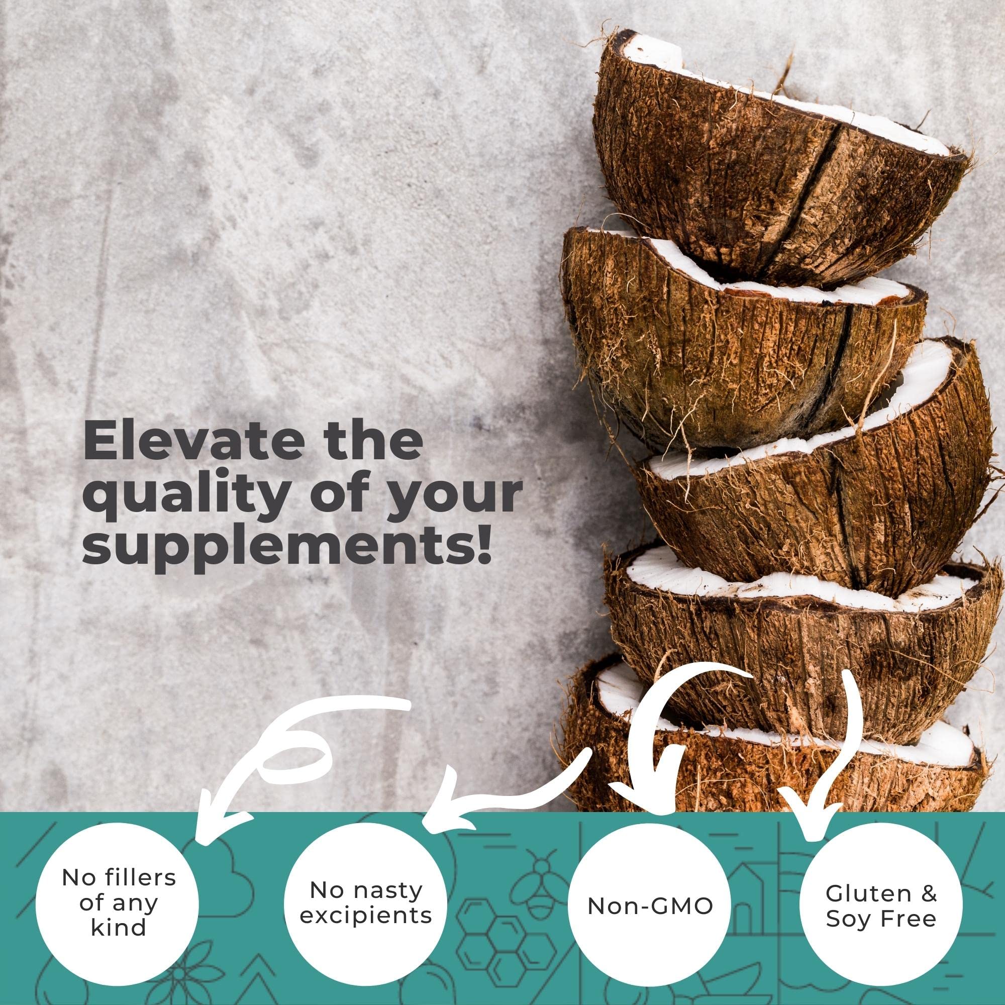 Eleva Nutrition etiqueta legible con ingredientes y beneficios claros