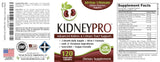 Frasco Kidney-Pro junto a una regla para comparar tamaño y suministro de 60 días Elevate