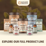 Producto ELEVATE ORGANIC en ambiente de bienestar representando apoyo femenino