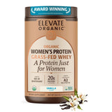 ELEVATE ORGANIC envase frontal mostrando la marca y beneficios