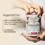 ELEVATE ORGANIC etiqueta con sellos USDA Organic y Non-GMO para transparencia