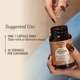 Etiqueta ELEVATE ORGANIC con lista de ingredientes y sello USDA Organic