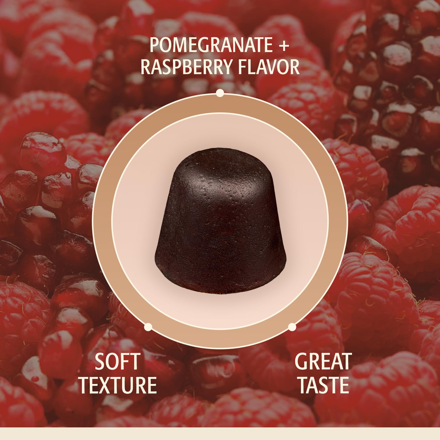 ELEVATE ORGANIC gomitas dispuestas en plato, destacando presentación y porciones